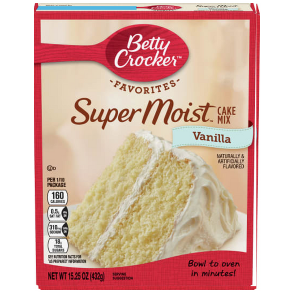 Betty Crocker Super Moist Vanilla Cake Mix 460g