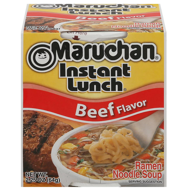 Maruchan Instant Lunch Beef Flavour Ramen Noodle Soup 64g