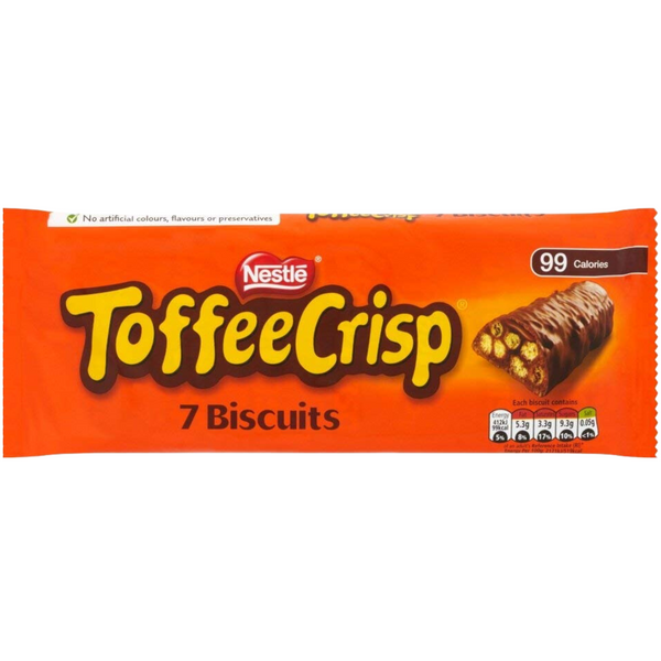 Nestle Toffee Crisp Biscuit 7 Pack 130.9g
