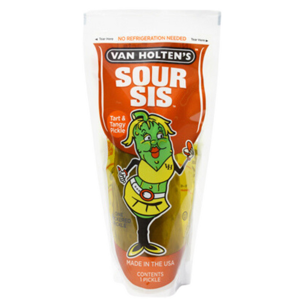 Van Holten’s Sour Sis Tart & Tangy Large Pickle-In-A-Pouch