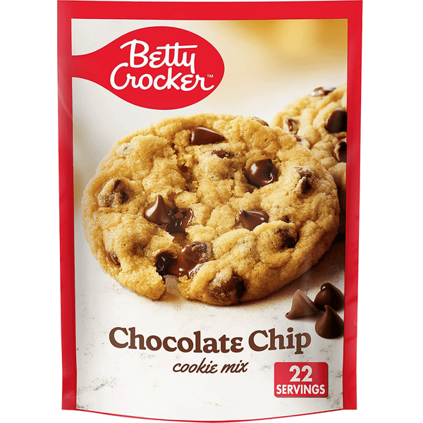 betty crocker chocolate chip cookie mix 496g front
