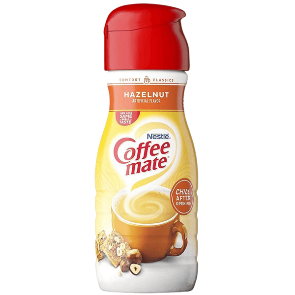 nestle coffee mate hazelnut liquid coffee creamer 473ml front