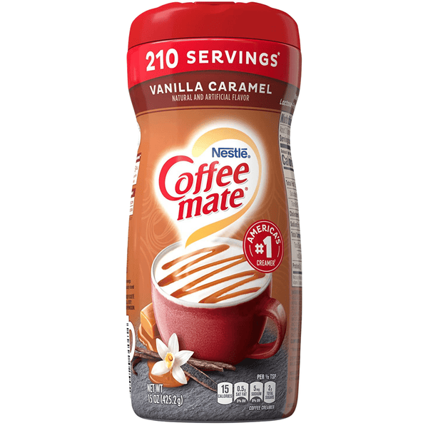 coffee mate vanilla caramel powder coffee creamer front