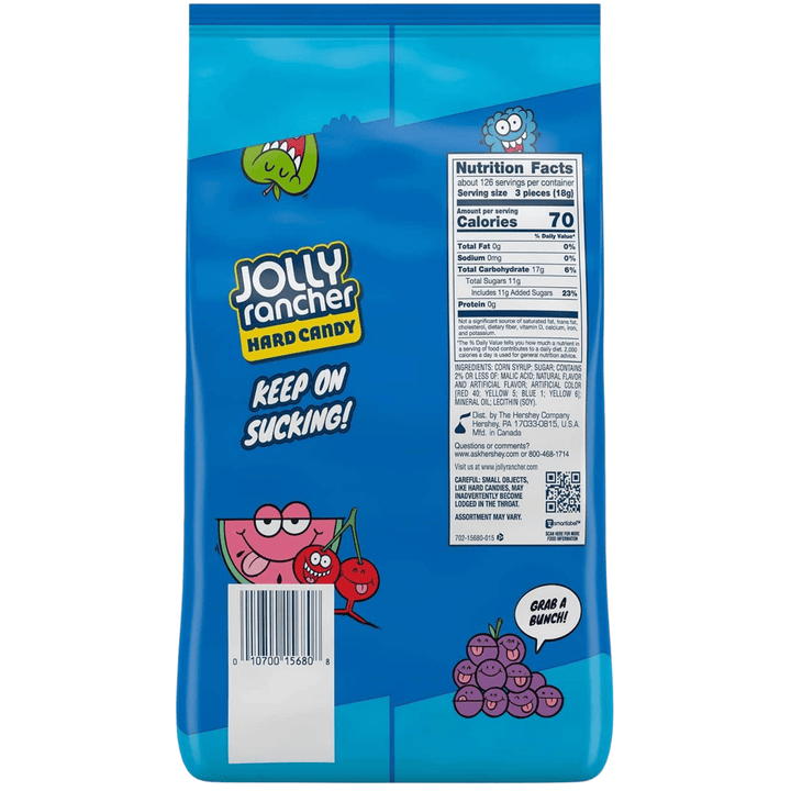jolly rancher assorted flavours hard candy 2.26kg back