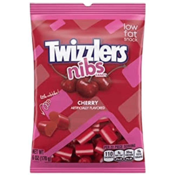 twizzlers cherry nibs 170g front
