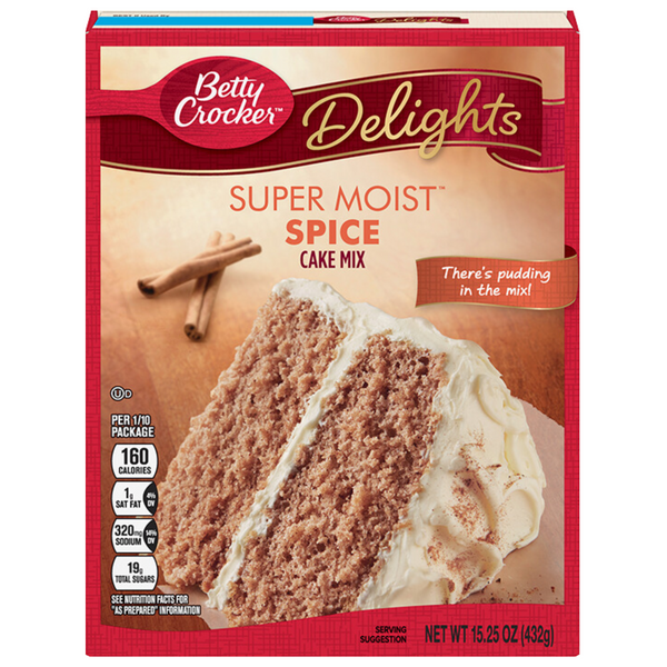 Betty Crocker Delights Super Moist Spice Cake Mix 432g
