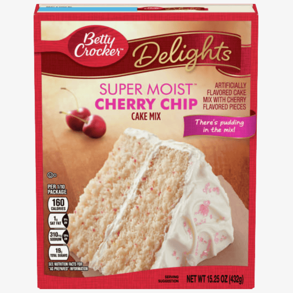 Betty Crocker Super Moist Cherry Chip Cake Mix 432g