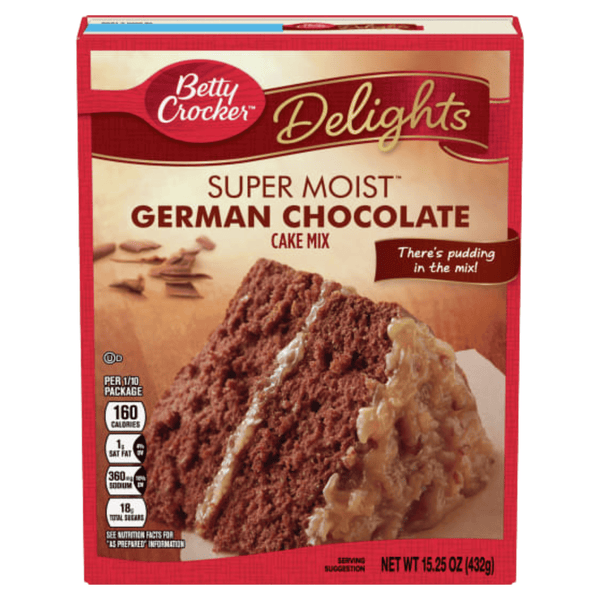 Betty Crocker Super Moist German Chocolate Cake Mix 432g