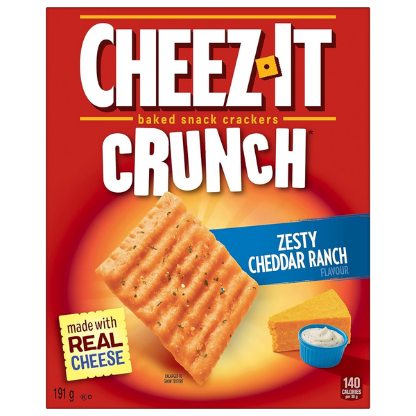 Cheez It Crunch Zesty Cheddar Ranch 191g