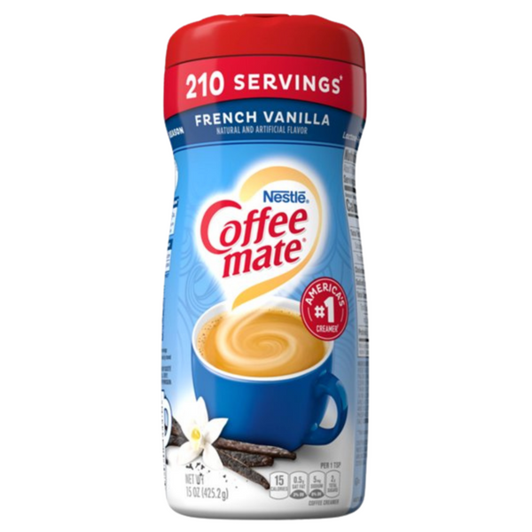 Nestle Coffee Mate Powder French Vanilla Coffee Creamer 425g - BBE: 01/05/2021