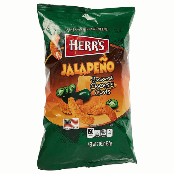 Herr's Jalapeno Flavoured Cheese Curls 198g