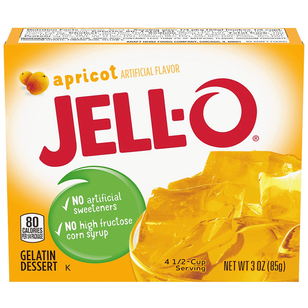Jell-O Apricot Gelatin Dessert 85g - BBE: 23/10/2022
