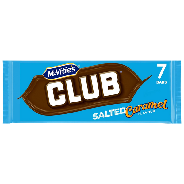McVitie's Club Salted Caramel 7 Bars 154g