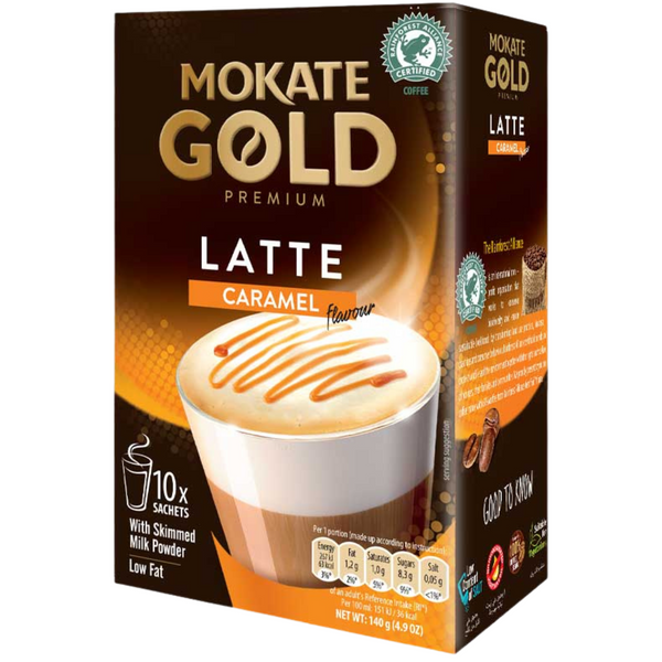 Mokate Gold Premium Caramel Latte Flavour Coffee 140g
