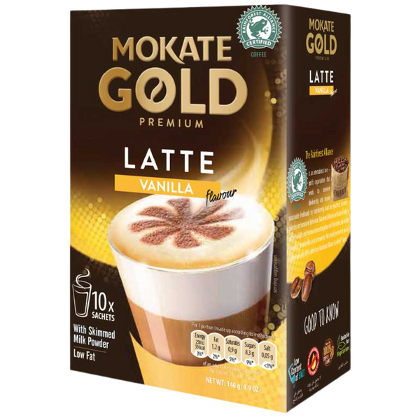 Mokate Gold Premium Vanilla Latte Coffee 140g