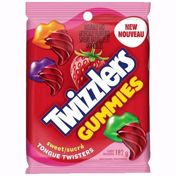 Twizzlers Gummies Sweet Tongue Twisters Candy 182g