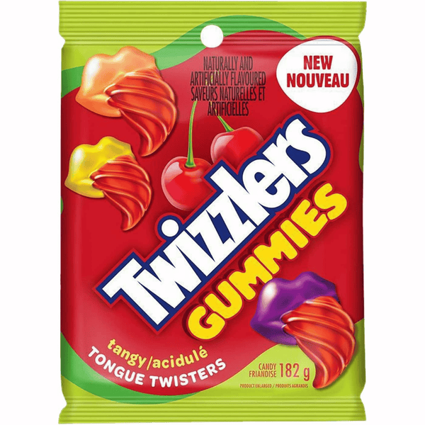 Twizzlers Gummies Tangy Tongue Twisters Candy 182g